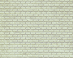 Plastruct 91620 HO Patterned Sheets Concrete Block .020 x 7 x 12" Pkg 2 .175 Beige Bricks