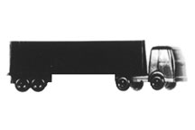 Plastruct 93464 N Trucks 18-Wheel Semi Truck Generic