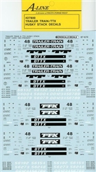 A Line 27800 HO Husky-Stack Car Decal Trailer-Train