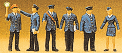 Preiser 10011 HO Railroad Personnel German Federal Railway Pkg 6