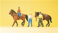 Preiser 10500 HO Sports & Recreation Riders w/Horses #1
