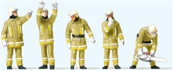 Preiser 10772 HO Modern Firemen Technical Support Team Beige Uniforms Pkg 5