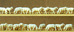 Preiser 14161 HO Animals Sheep White Pkg 18