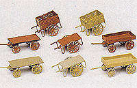 Preiser 17103 HO Handcarts Assorted