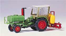 Preiser 17933 HO 17927 Tool Carrier Tractor w/Cab & Sprayer Kit