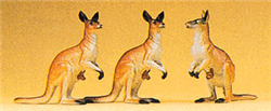 Preiser 20392 HO Animals Kangaroos Pkg 3