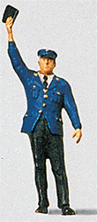 Preiser 28000 HO Individual Figure Railway Personel Conductor w/Arm Raised