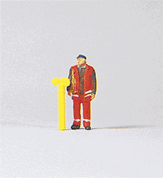 Preiser 28030 HO Individual Figure Working People Safety Guard