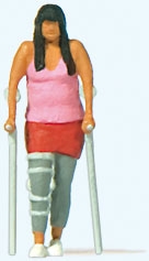 Preiser 28216 HO Broken Leg Individual Figure