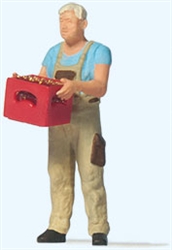 Preiser 28234 HO Man with Beer Crate Individual Figure