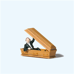 Preiser 29113 HO Vampire Holding Coffin Lid