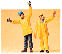 Preiser 45089 G People Working Modern Workmen Signaling