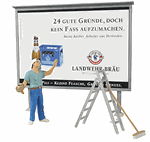 Preiser 45126 G Working People Worker On Ladder Putting Up Poster Accessories