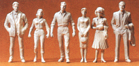 Preiser 45178 G Unpainted Figures Passers-By