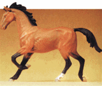 Preiser 47022 1/25 Domestic Animal Figures Scale Trotting Horse