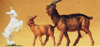 Preiser 47041 1/25 Domestic Animal Figures Mother Goat w/Two Kids