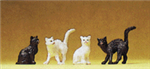 Preiser 47063 1/25 Domestic Animal Figures 1/25 Scale Assorted Cats