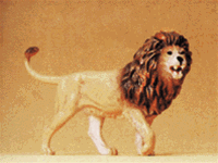 Preiser 47503 1/25 Wild Animal Figures 1/25 Scale Lion Standing