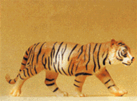 Preiser 47511 1/25 Wild Animal Figures 1/25 Scale Tiger Walking