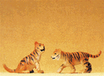 Preiser 47513 1/25 Wild Animal Figures Scale Tiger Cubs