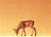Preiser 47703 1/25 Wild Animal Figures 1/25 Scale Elk Fawn Feeding w/Head Down