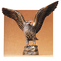 Preiser 47711 1/25 Wild Animal Figures 1/25 Scale Eagle w/Wings Spread