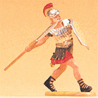 Preiser 50210 1/25 Roman Legions Figures 1/25 Scale Soldier Running w/Spear