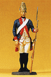 Preiser 54126 1/24 Prussian Army Circa 1756 38th Infantry 1/24 Scale Fusilier w/Musket