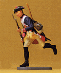 Preiser 54136 1-24 Prussian Army Circa 1756 7th Infantry 1-24 Scale Musketeer Running