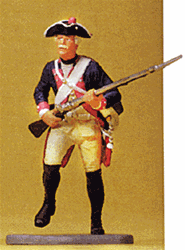 Preiser 54137 1/24 Prussian Army Circa 1756 7th Infantry 1/24 Scale Musketeer Advancing