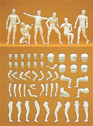 Preiser 63900 I Customizing Figure Set Adam Male Figures
