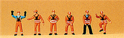 Preiser 79062 N Railroad Personnel 1989 Shunters Pkg 6