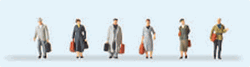 Preiser 79219 N Passengers Walking Travellers Era III