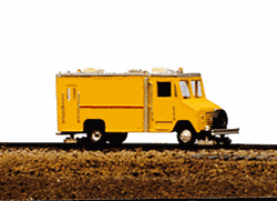 Railway Express 2031 N MOW Vehicles Box Van High Rail Inspection Vehicle