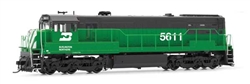 Rivarossi HR2887S HO GE U25C Phase II DCC & Sound Burlington Northern #5611