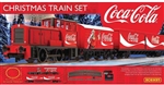 Rivarossi R1233 HO Coca-Cola Christmas Train Set Standard DC Side-Rod Diesel Boxcar Container Flat Track Oval and Power Pack