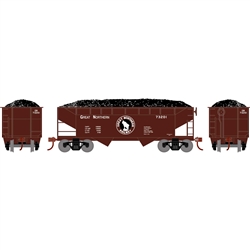 Roundhouse 1288 HO 34' 2-Bay Offset Open Hopper Great Northern GN #73201