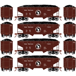 Roundhouse 1289 HO 34' 2-Bay Offset Open Hopper Great Northern GN #1 (4)