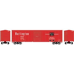 Roundhouse 15095 HO 50' PS-1 Single Sliding Door Box Burlington CB&Q #22866