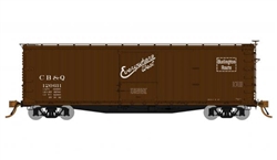 Rapido 130102 HO USRA 40' Double-Sheathed Wood Boxcar 4 Pack Chicago Burlington & Quincy