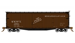 Rapido 130106 HO USRA 40' Double-Sheathed Wood Boxcar 4 Pack Minneapolis & St Louis