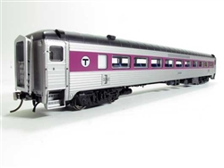 Rapido 17244 HO NH 8600 Series Stainless Steel Coach No Skirts Massachusetts Bay Transportation Authority MBTA #2517