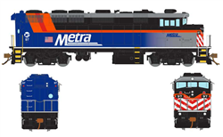 Rapido 19510 HO GMD F59PH LokSound and DCC Metra #97