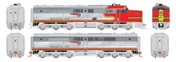 Rapido Trains Inc 23004 HO Alco PA1 PB1 Set Standard DC Santa Fe 54L 54A