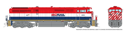 Rapido 540550 N GE Dash 8-40CM LokSound and DCC British Columbia Railway #4621  Frame Stripe
