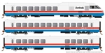 Rapido 25002 HO RTL Turboliner 5 Unit Train Standard DC Amtrak Set 3 #154 #176 #177 #178 #155