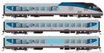 Rapido 25505 HO RTL Turboliner 5 Unit Train Sound and DCC Amtrak #2141 #2288 #2374 #2284 #2162