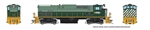 Rapido 33527 HO Montreal Locomotive Works M420 DCC & Sound British Columbia Railway #646 As-Delivered, Dogwood Logo