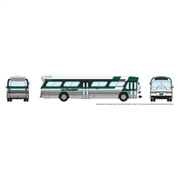 Rapido Trains Inc 573002 N 1959-1986 GM New Look-Fishbowl Bus with Working Headlights Assembled GO Transit