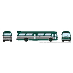 Rapido Trains Inc 573004 N 1959-1986 GM New Look-Fishbowl Bus with Working Headlights Assembled New York